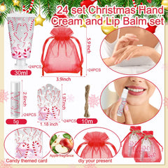 Linyuthia candy cane lip balm adds festive moisture anywhere.