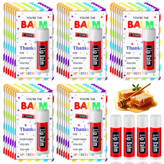 Linyuthia teacher appreciation lip balm set with card, ideal for gifting
