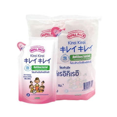LION Kirei Kirei foaming hand soap refill packaging highlights plant-based cleaning.