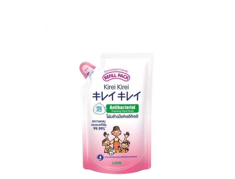 LION Kirei Kirei foaming hand soap refill packaging is recyclable.