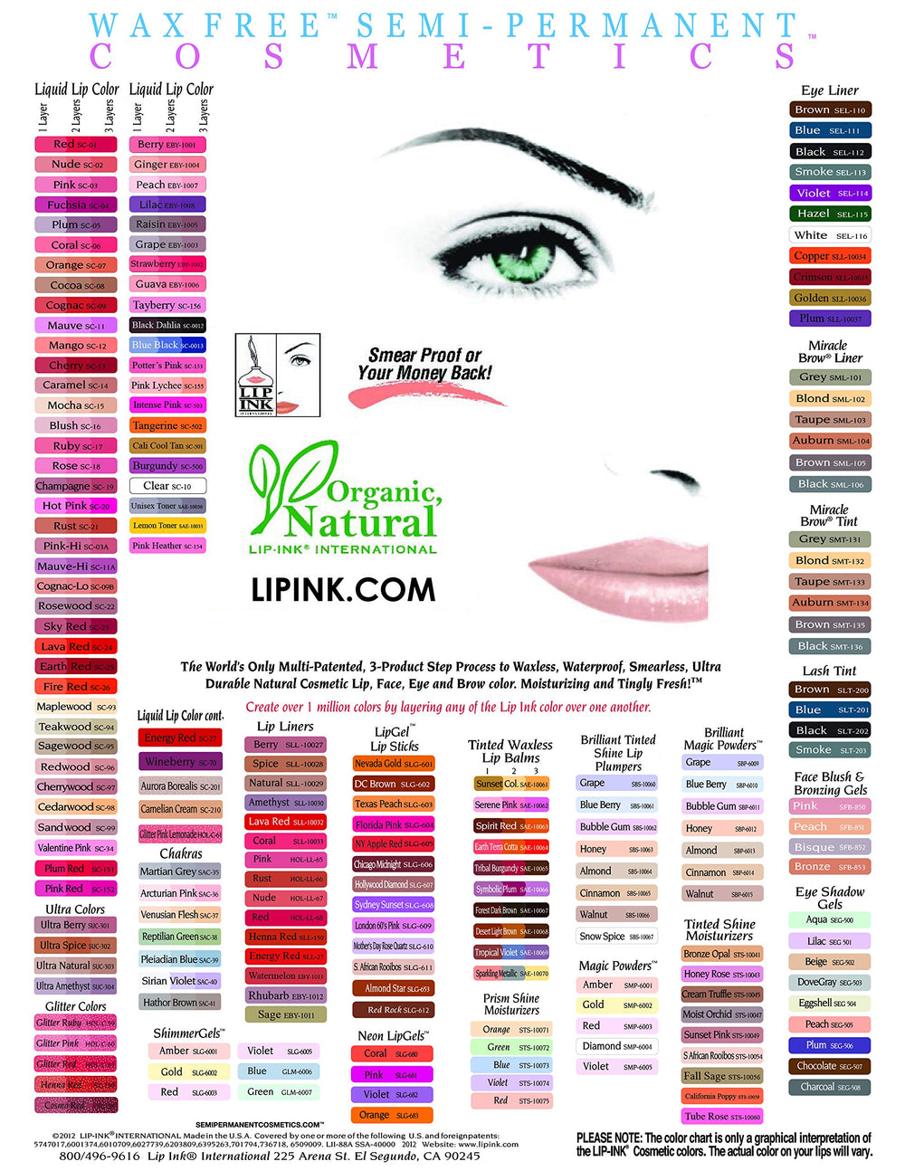 Lip Ink Towlette for removal and conditioning keeps lips fresh.