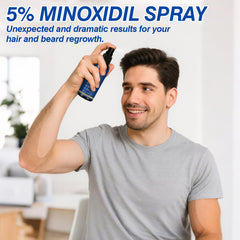 LIPEND Minoxidil bottle in hand for easy dispensing