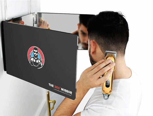 LipfisBarbershop The 360 Mirror back view for full head detail and accuracy