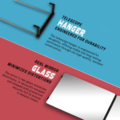 LipfisBarbershop The 360 Mirror heavy-duty frame ensures durability