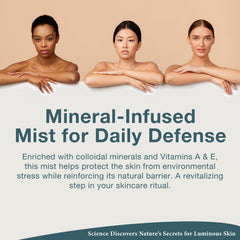 Lira Clinical BIO Hydrating Mineral Mist doubles as makeup-setting spray for dewy finish.
