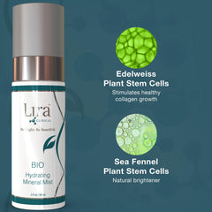 Lira Clinical BIO Hydrating Mineral Mist compact size fits purse or gym bag.