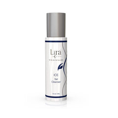 Lira Clinical ICE Sal Cleanser bottle pour offers a refreshing cleanse for clear, balanced skin
