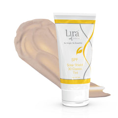 Lira Clinical Solar Shield 30 Classic Tint back label detail.