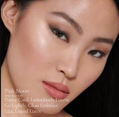 Pink Moon finish provides radiant, skin-adaptive glow.
