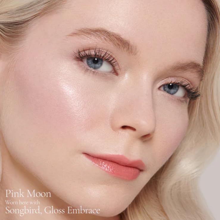 Elegant Pink Moon packaging reflects skincare-hybrid luxury.