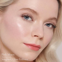 Elegant Pink Moon packaging reflects skincare-hybrid luxury.