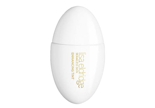 Lisa Eldridge Seamless Skin Tint T3 bottle shows natural, buildable coverage.