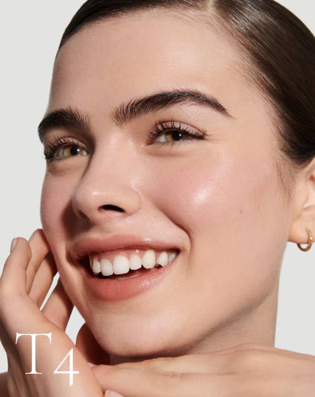 Lisa Eldridge tint bottle beside masque kit illustrates a soft glow complexion ritual.