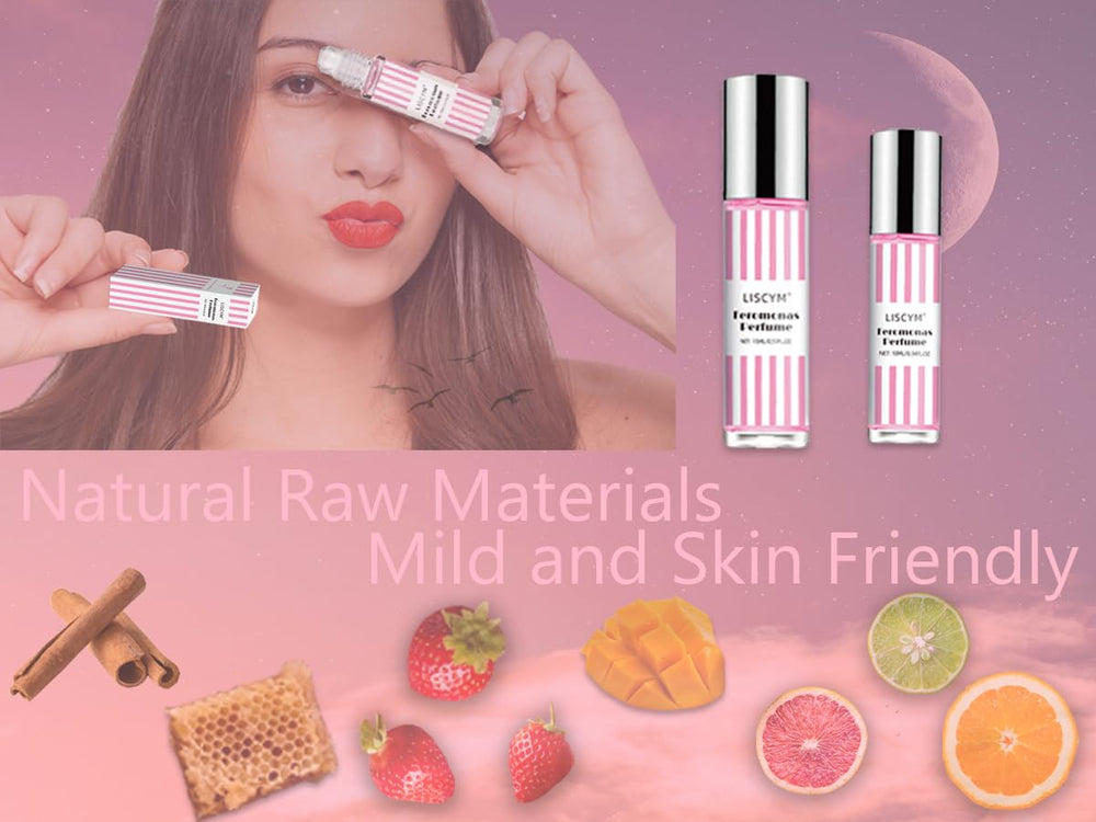 Liscym pheromones close-up label: clear info for daily wear.