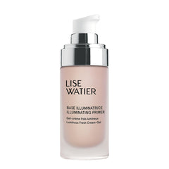 Lise Watier Illuminating Primer bottle closeup showing soft glow