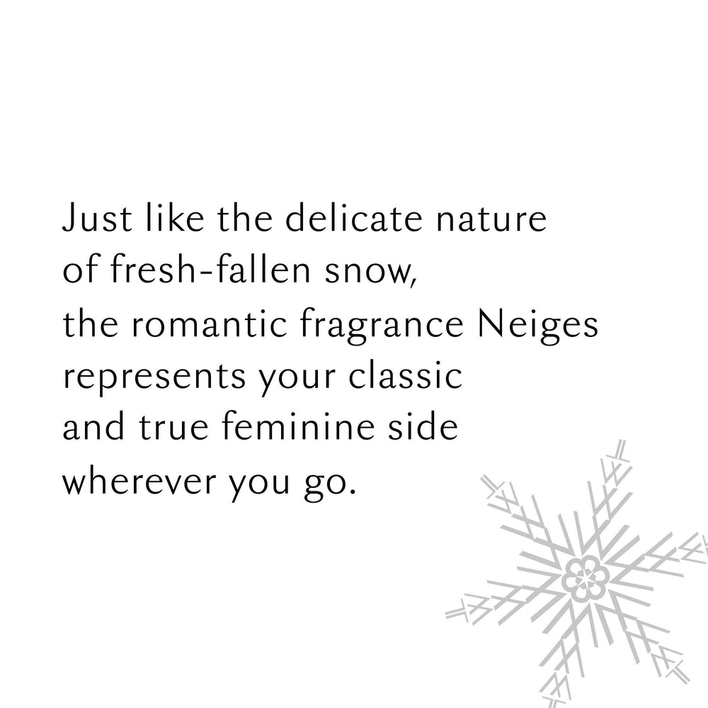 Lise Watier Neiges packaging box, perfect gift-ready presentation