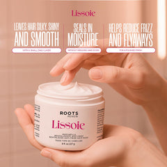 Lissoie sulfate-free paraben-free formula label on jar
