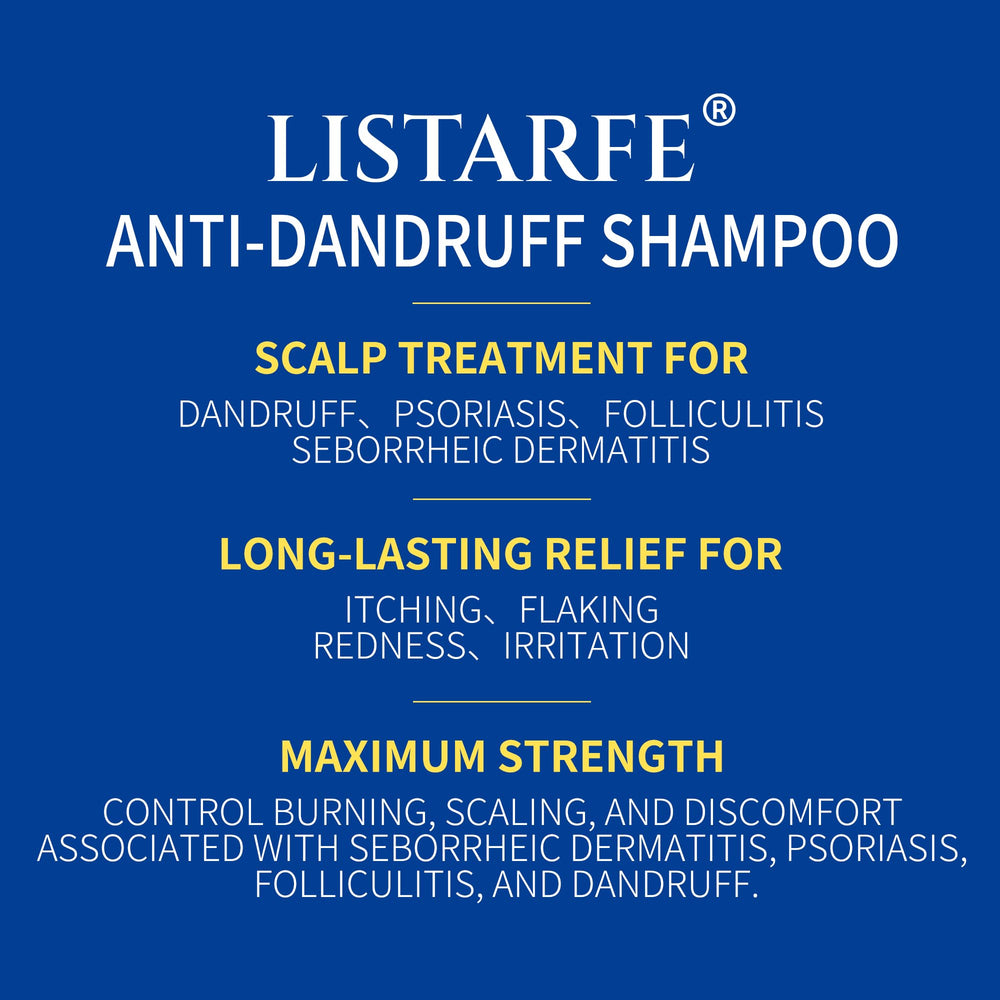 Listarfe Dandruff Shampoo massage on scalp for thorough cleansing