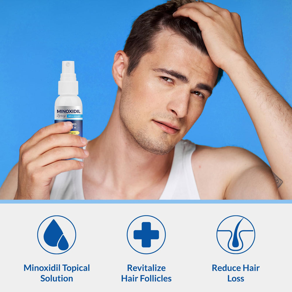 Listarfe minoxidil for men beard growth bottle offering thicker-looking facial hair
