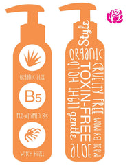 Little Roseberry gel being applied to a child's hair for easy styling.