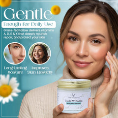 Jojoba oil bottle suggests gentle, non-irritating hydration.