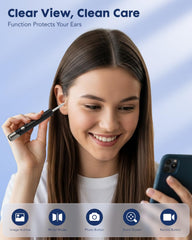 Littlelucky 4-in-1 visual cleaner for ears, nose, throat, and skin checks