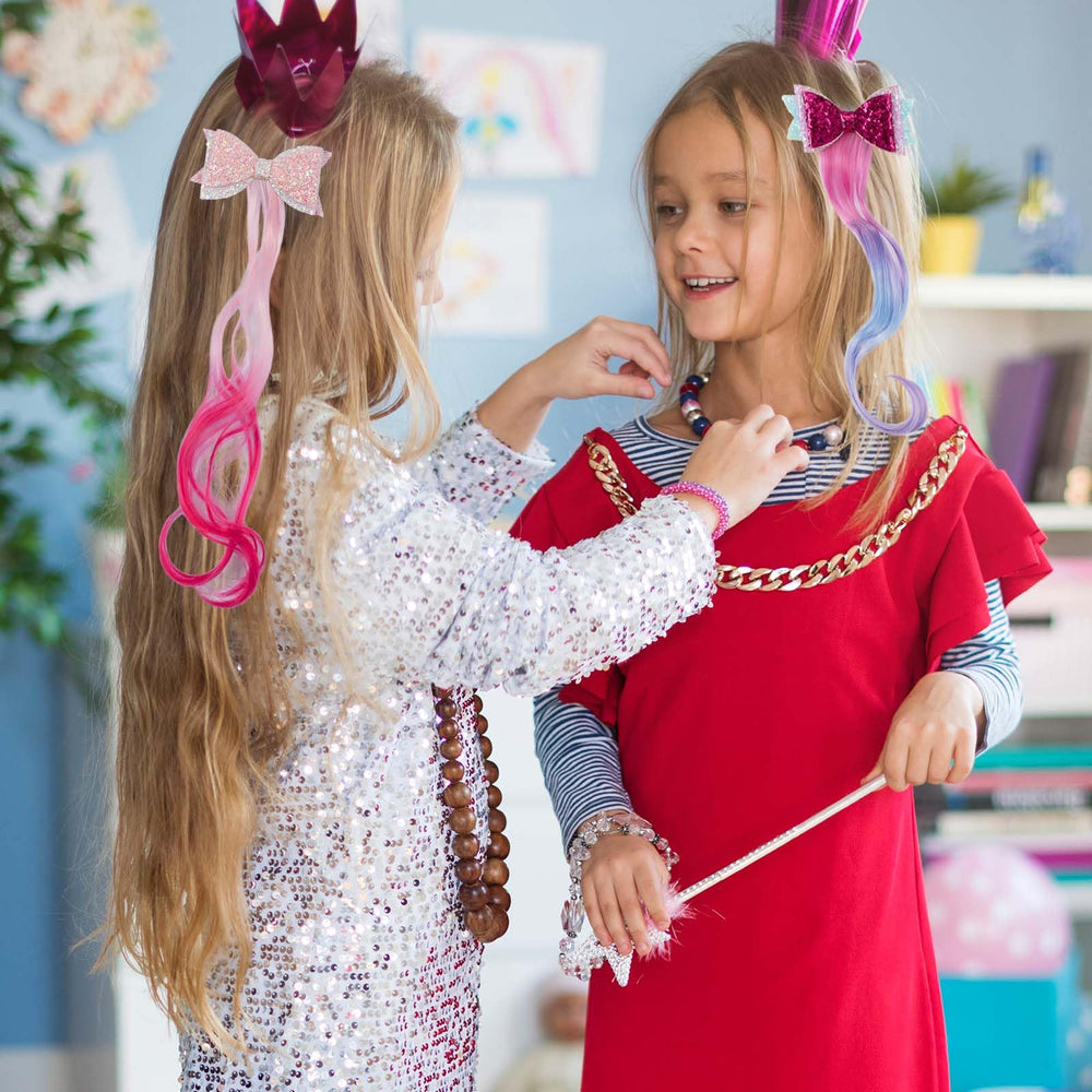 Little World 14-inch long hair clip suitable for girls with longer ponytails