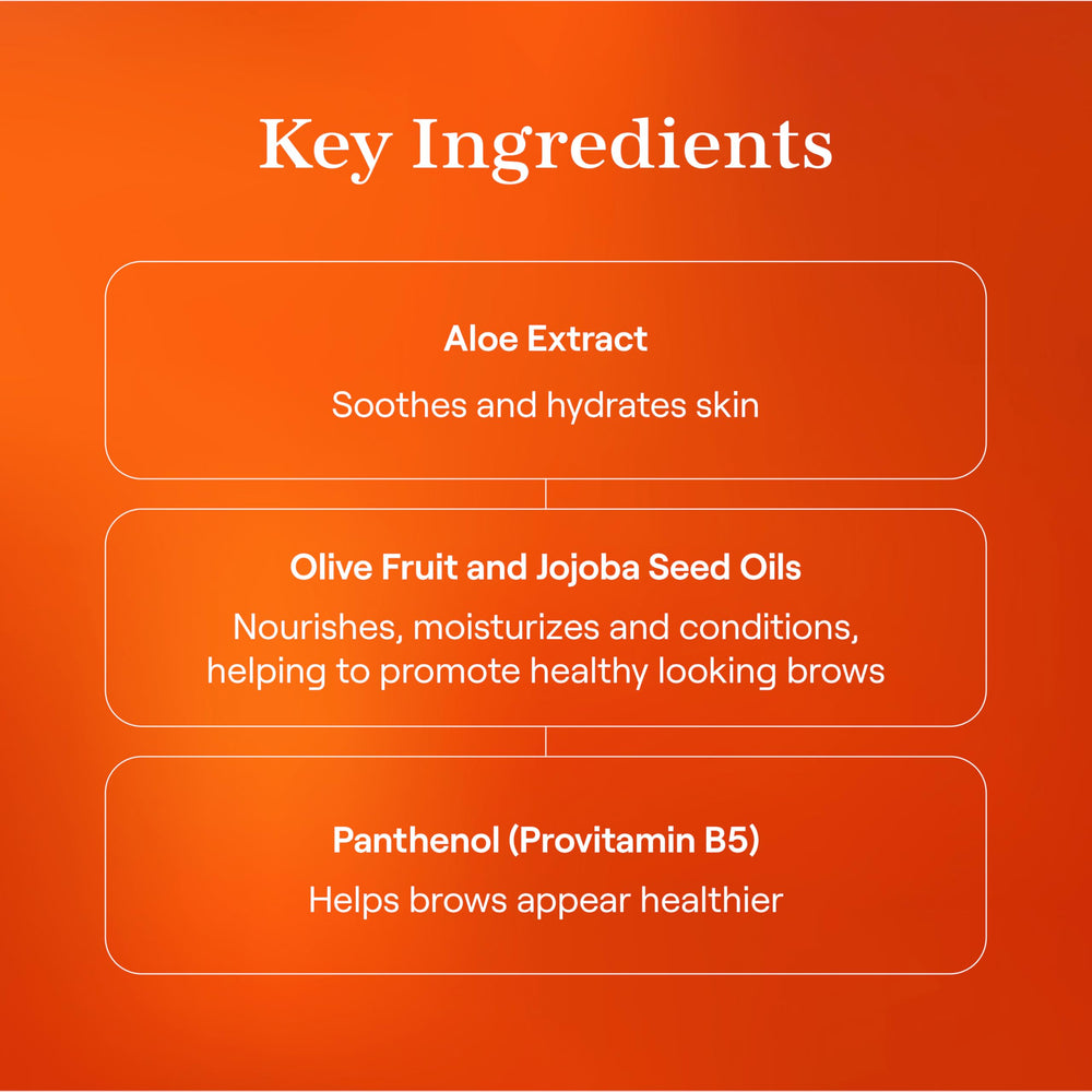 Live Tinted Huebrow clear gel with no-flake formula for natural-looking hold.