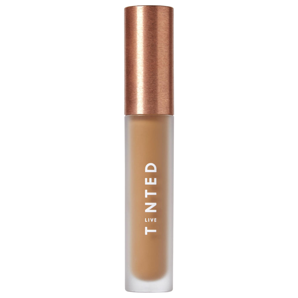 Live Tinted Hueskin Serum Concealer bottle shows buildable coverage for dark circles.