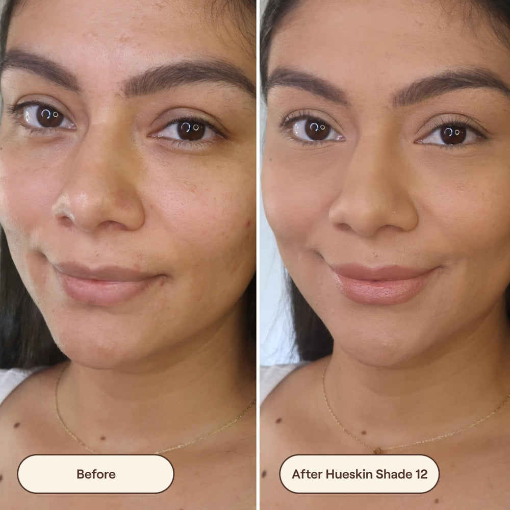 Finish shot shows luminous, natural-looking skin after concealment.