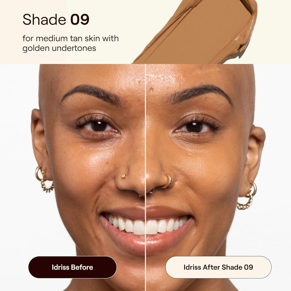 Live Tinted HUESTICK application blend on skin for even tone