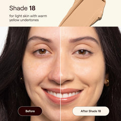 Live Tinted HUESTICK applies directly to skin for quick, even coverage
