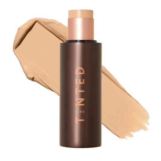 Live Tinted HUESTICK Complexion Stick offers medium-to-full coverage for a seamless finish