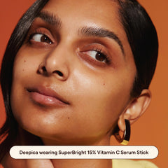 Live Tinted Superbright serum stick glide on skin, smooth texture.