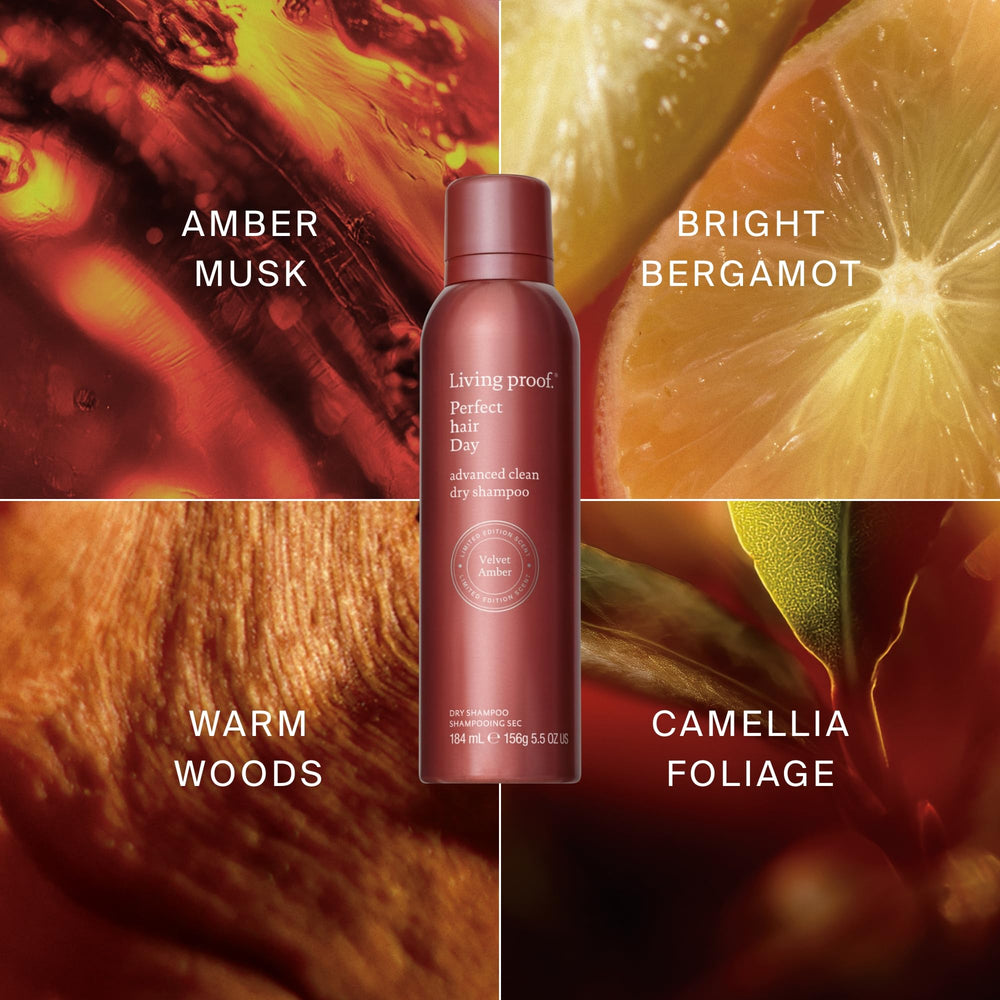 Foam application shot showing Living Proof dry shampoo in use