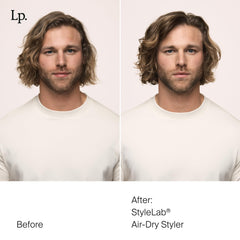 Living proof Style Lab Air-Dry Styler applying to hair for enhanced texture and frizz control