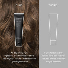 Living proof Style Lab Air-Dry Styler soft texture close-up highlighting natural shine