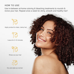 LIW pH Plex Stabilize hair mask dispersed on damp strands for even coverage