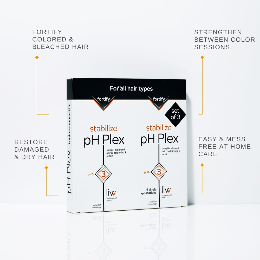 LIW pH Plex Stabilize sachet pack ready for convenient at-home maintenance
