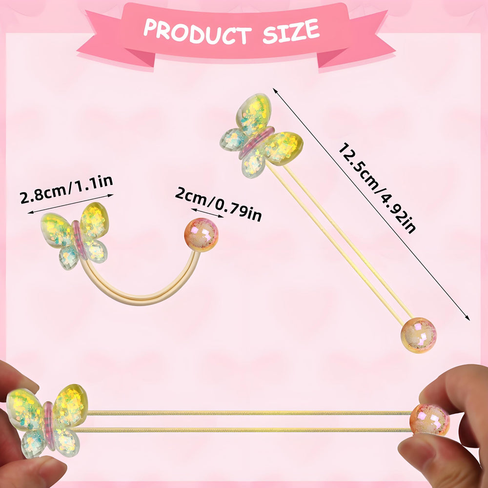 LIYAZHIL colored camellia ponytail balls style for cute buns.