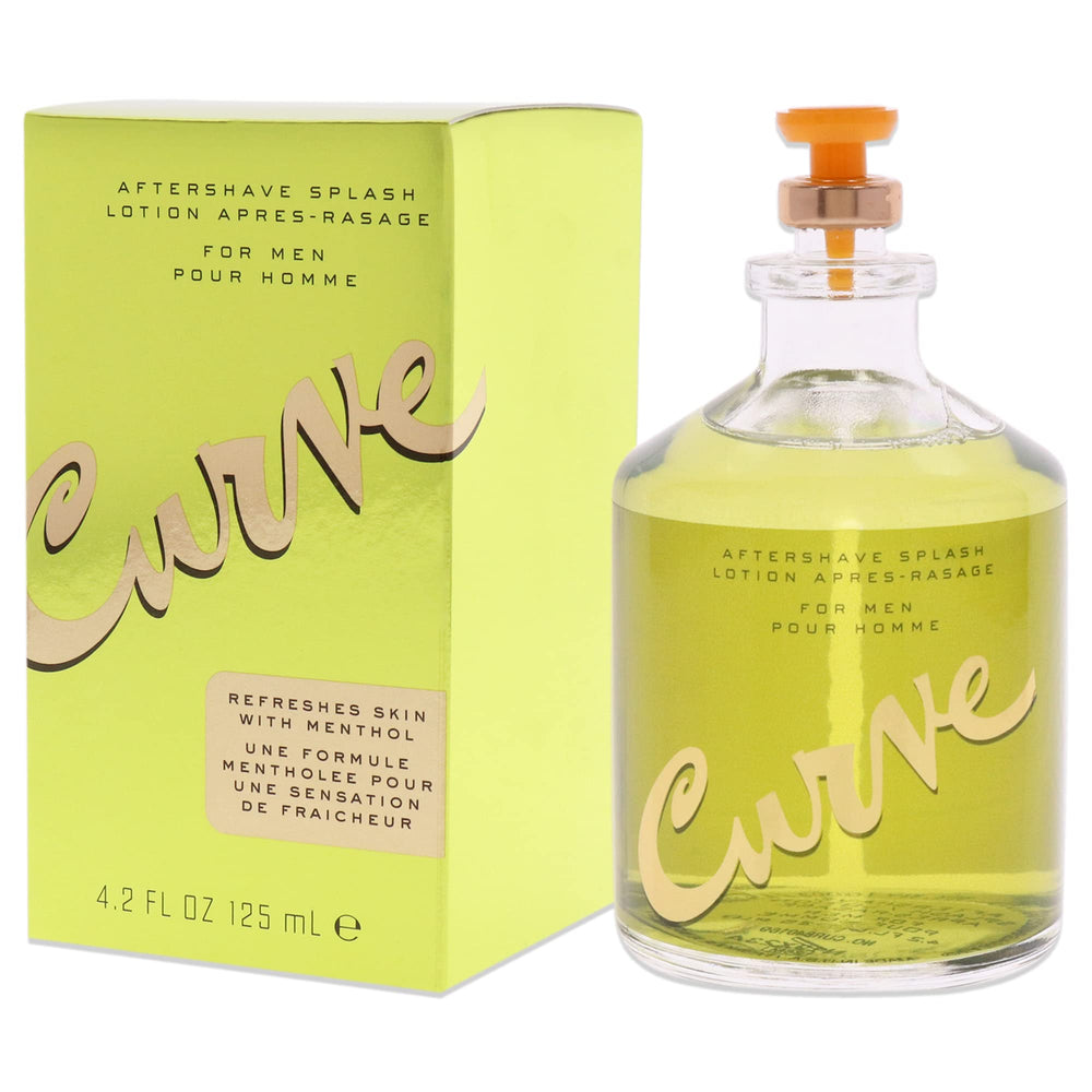 Liz Claiborne Curve aftershave 4.2oz bottle, long-lasting aroma for daytime wear.