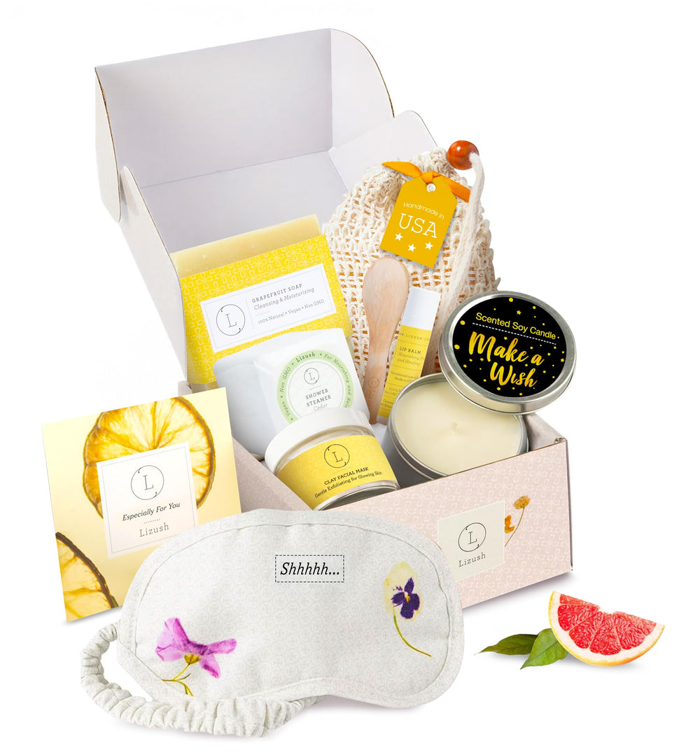 Lizush citrus aromatherapy candle for a calming, citrus-infused ambience