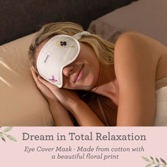 Lizush eye mask blocks light for restful, peaceful sleep