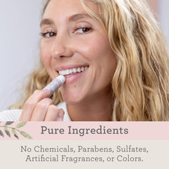 Lizush natural lip balm hydrates lips with lavender scent