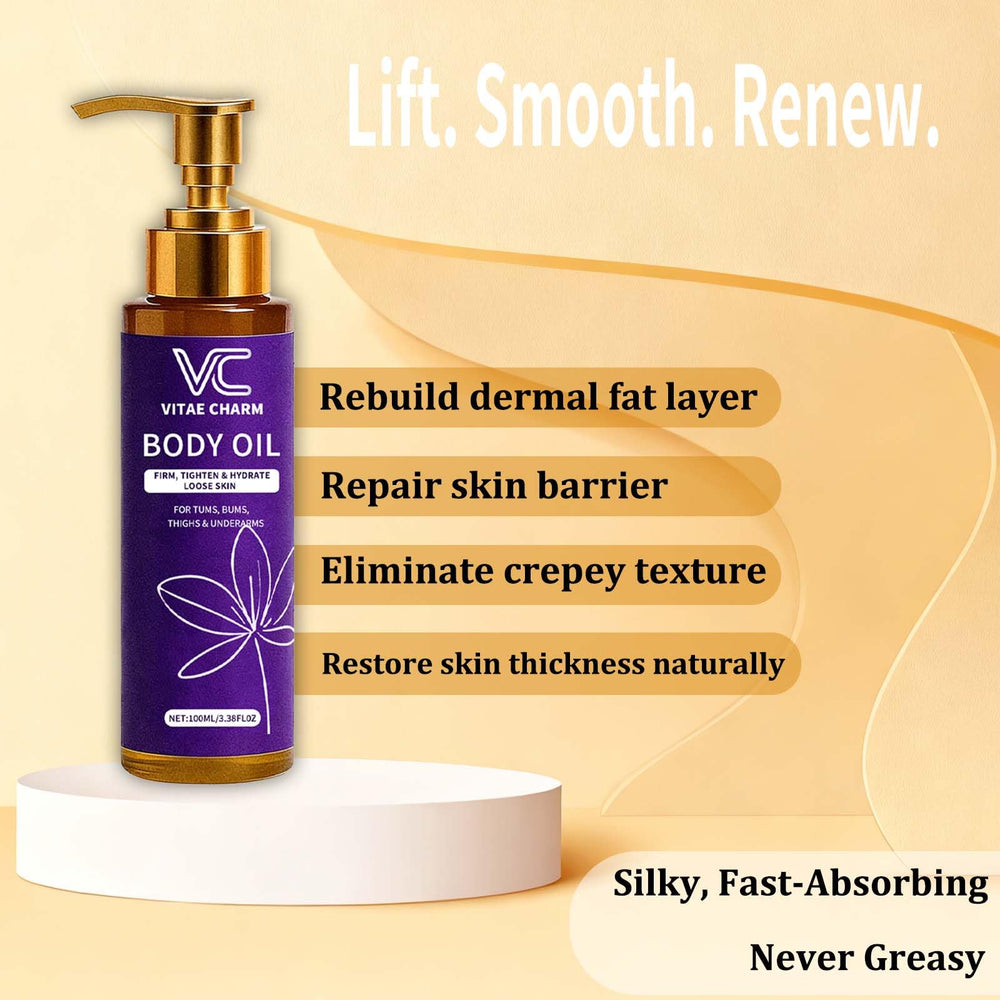 LJOQM Vitae Charm texture on skin suggests smoothing of rough patches