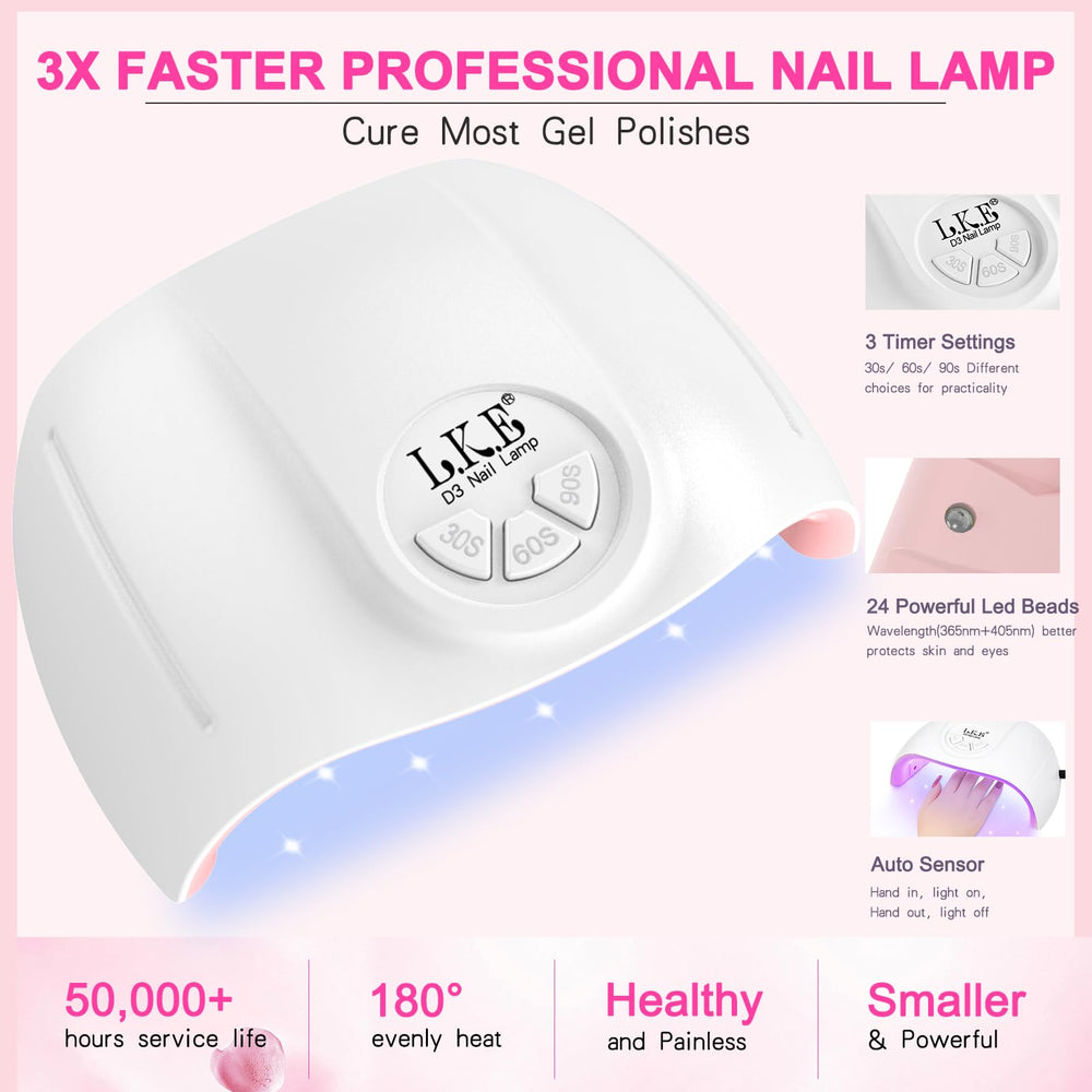 LKEE nail stickers rhinestones provide glam accents for customization