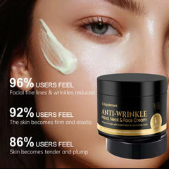 LL Supplement Anti-Wrinkle Cream swirl shows rich texture for smoothing fine lines.