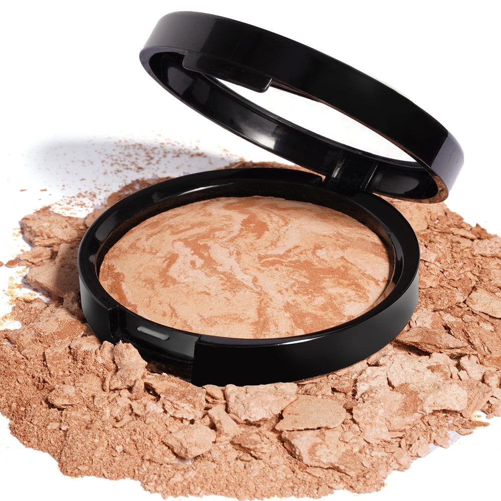 LLASIDO baked bronzer powder soft-matte-finish for natural contour.