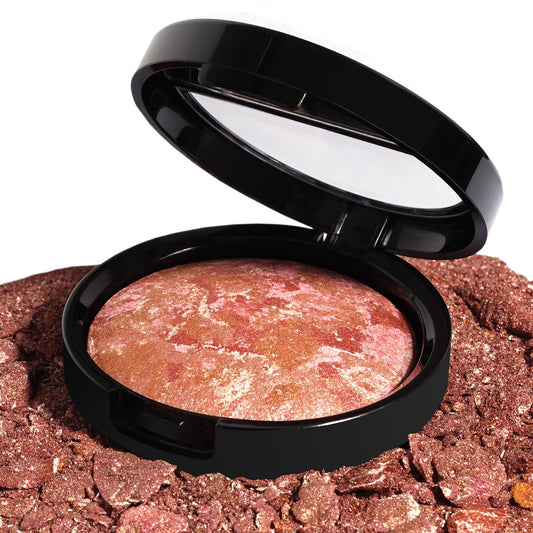 llasido nebula night baked bronzer compact for sculpting with natural, soft-matte radiance