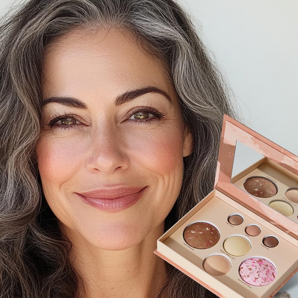 Llasido palette surface showing textured baked powders and smooth finish.